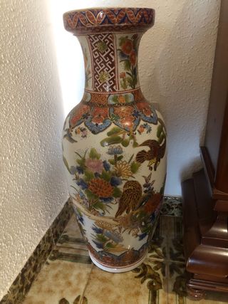 Jarrón de cerámica estampado