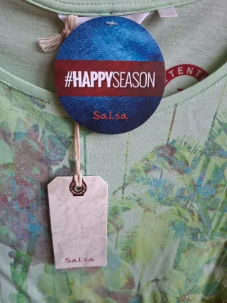 T-shirt Salsa verde e multicolor