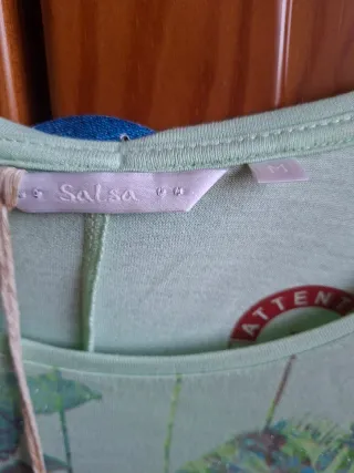 T-shirt Salsa verde e multicolor