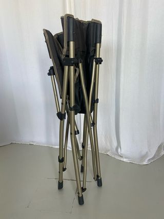 Silla plegable de tela y metal acero