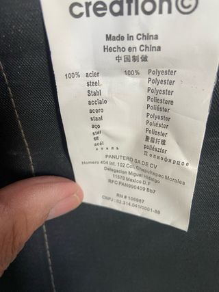 Silla plegable de tela y metal acero