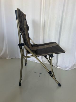 Silla plegable de tela y metal acero