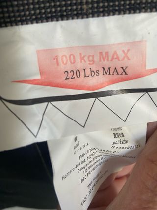 Silla plegable de tela y metal acero