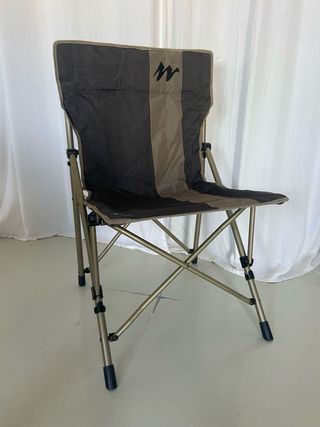 Silla plegable de tela y metal acero