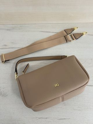 Bolso PG taupe con correa extraíble
