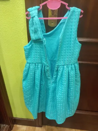 Vestido Mayoral Turquesa T.8 con chaqueta Mayoral