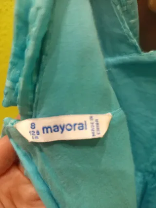 Vestido Mayoral Turquesa T.8 con chaqueta Mayoral