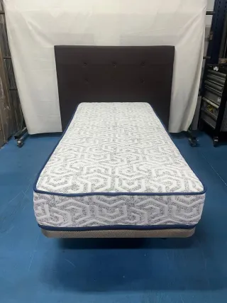 Base tapizada + Colchón 90x200