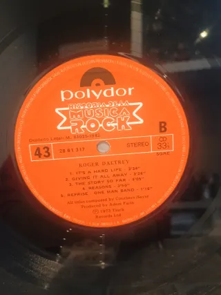 Vinilo Roger Daltrey - Historia de la Música Rock