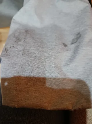 Anorak gris y azul marino