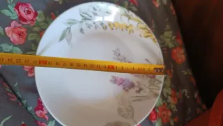 Cuenco porcelana flores vintage El Corte Inglés