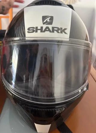 Casco Moto Shark Negro/Blanco