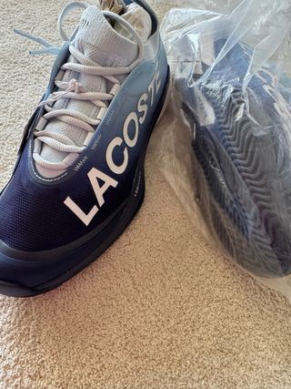 Zapatillas Lacoste Azul y Blanco