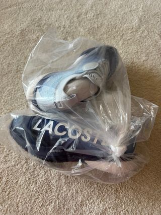 Zapatillas Lacoste Azul y Blanco