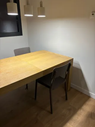 Mesa comedor extensible madera doble de 160/230x90