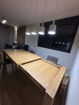 Mesa comedor extensible madera doble de 160/230x90