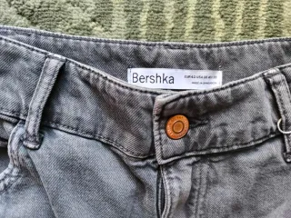 Falda vaquera gris mujer