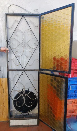 Mampara/ separador ambiente vintage hierro forjado