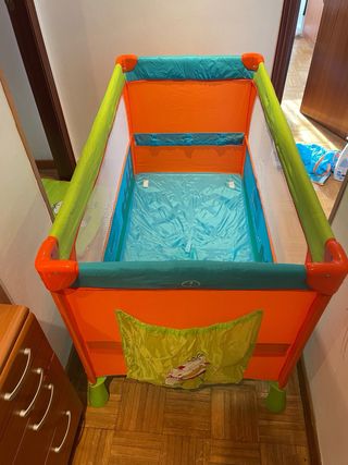 Cuna de viaje Ital Rojo 2 alturas Como nueva