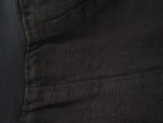 Gonna midi in puro lino blu tg.XL