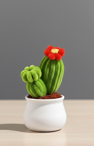 Vasetto cactus decorativo