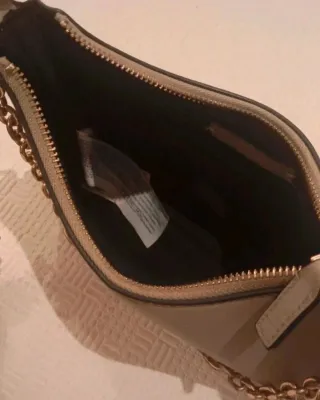 Borsa Mango Beige – Ecopelle – Doppia Tracolla