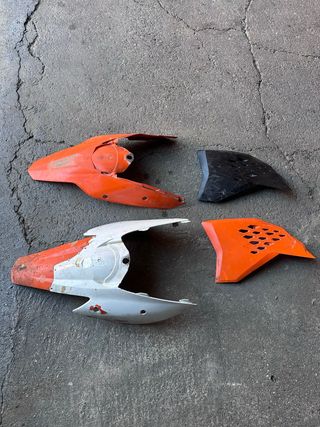 Carcasas Plástico KTM Naranja y Negra