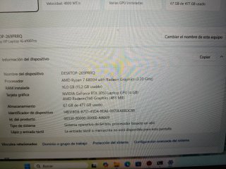 Portátil HP Victus 16-e1007ns Ryzen 7 6800H