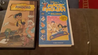 Colección VHS Disney Magic English y Pinocho
