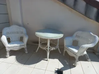 Conjunto de terraza mesa y sillas