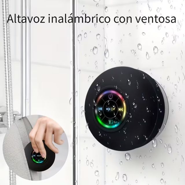 Mini altavoz inalámbrico con ventosa