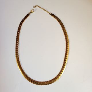 Cadena Cubana Acero Dorado