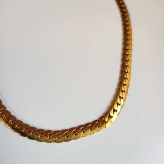 Cadena Cubana Acero Dorado