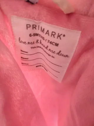 Chaqueta bebé corazones 74 cm