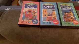 Lote 3 Cintas VHS Barrio Sésamo (Español)