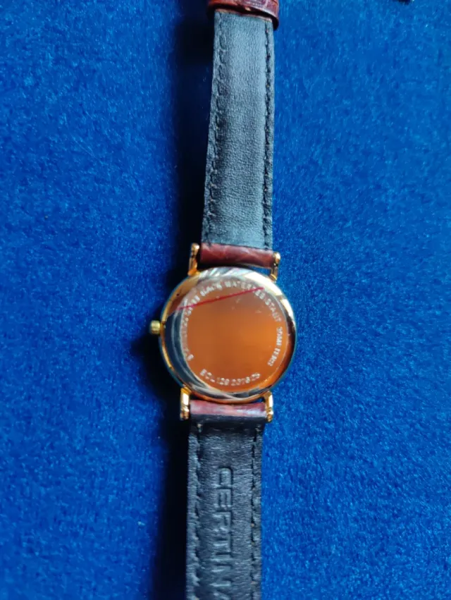 Reloj Certina Pulsera Marrón y Dorado