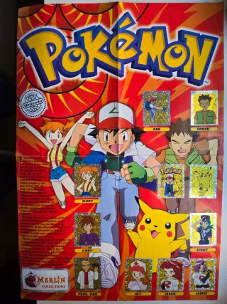 Album COMPLETO Pokémon + Póster (Álbum Rojo)