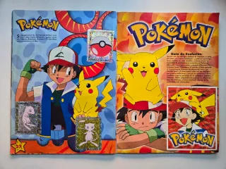 Album COMPLETO Pokémon + Póster (Álbum Rojo)