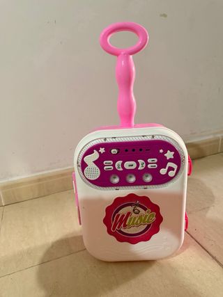 Maleta Karaoke Infantil Rosa