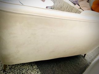 Sofá elegante de 2 plazas de terciopelo crema