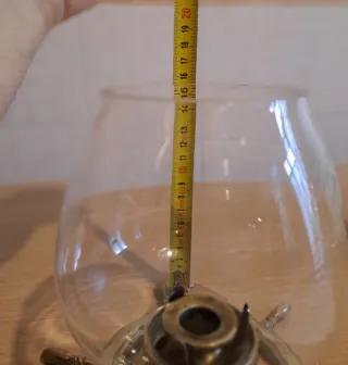 Portacandela stile marinaro in bronzo e vetro