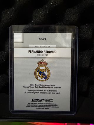 Carta Firmada Fernando Redondo Topps 043/199