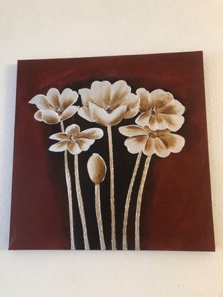 3 Cuadros Decorativos Flores