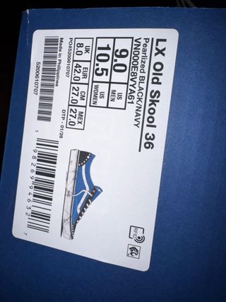 Vans Old Skool 36 LX Pearlized Black Navy 42