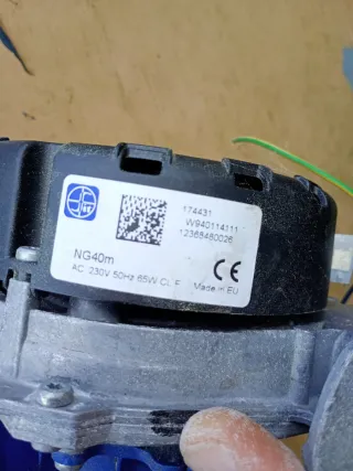 Turbina aire calentador caldera