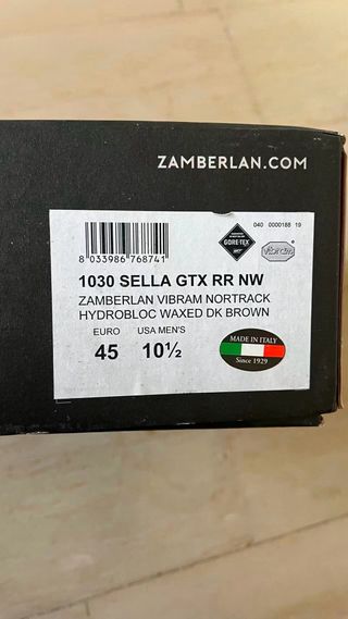 Scarpe Zamberlan Sella 1030 Gtx Scarponi Trekkinga