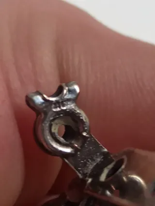 Broche Checo de Cristal y Filigrana Años 30