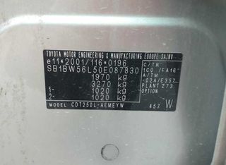 Cinturón seguridad trasero toyota avensis 383116