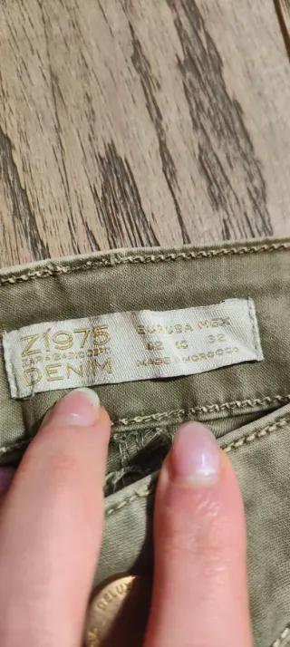 Pantaloni Zara da ragazzo verde militare