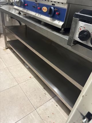 Barra cocina acero inoxidable